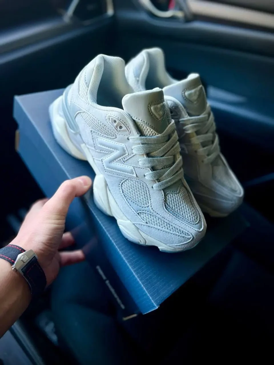 New Balance 9060 Light Gray Арт 21690 (изнандел, унисекс) 8