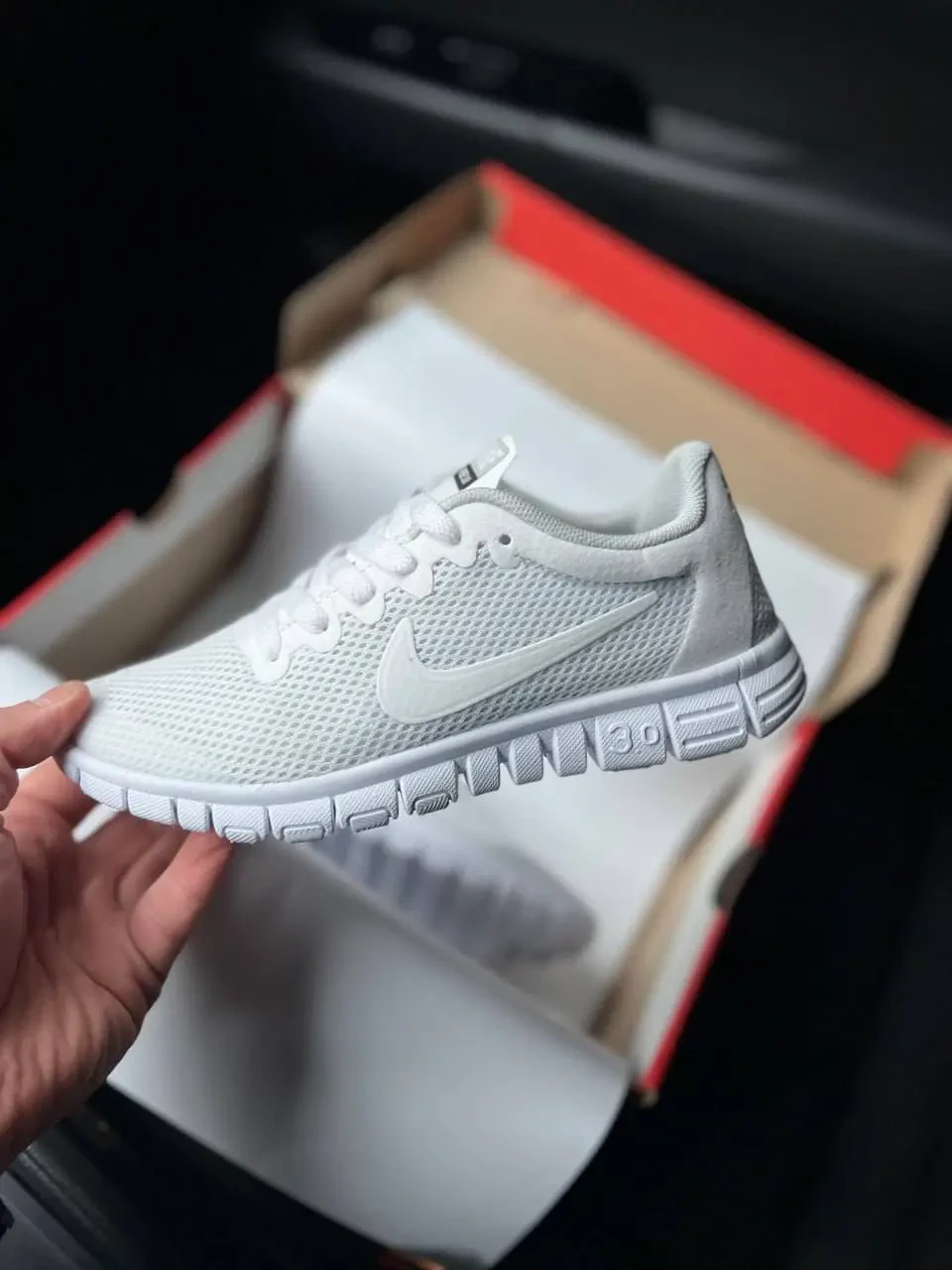 Кроссовки Женские Nike Free Run 3.0 White Gray Арт 21712 (Найк Фри Ран 3.0, унисекс) 2