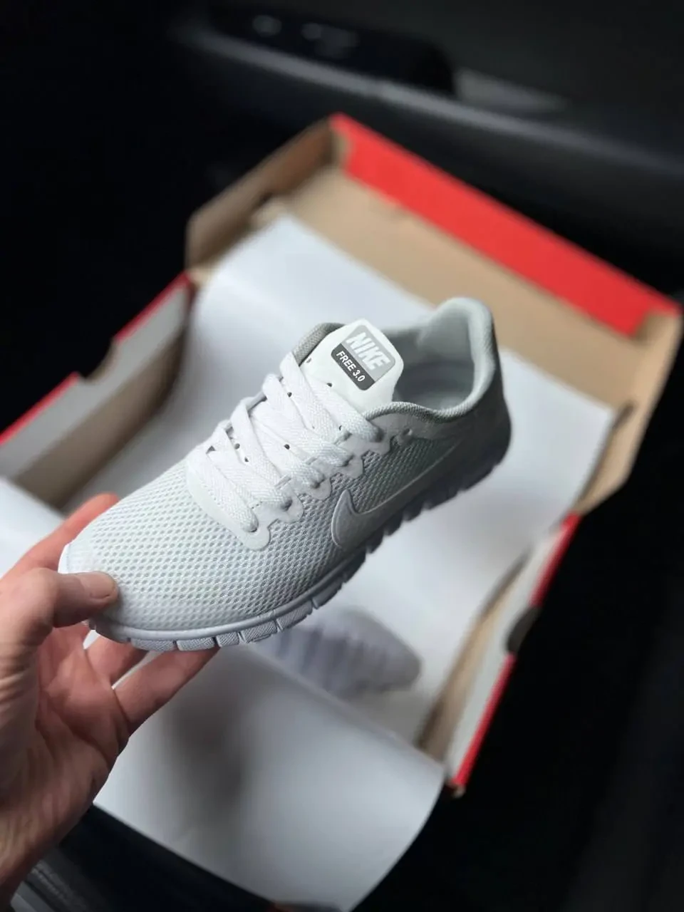 Кроссовки Женские Nike Free Run 3.0 White Gray Арт 21712 (Найк Фри Ран 3.0, унисекс) 3