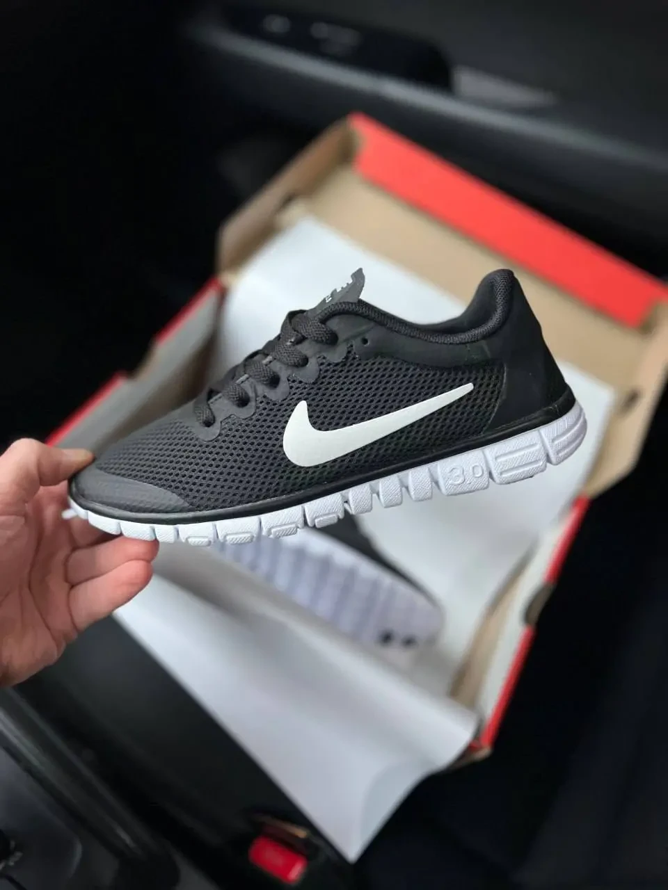 Кроссовки Женские Nike Free Run 3.0 Black White Арт 21713 (Найк Фри Ран 3.0, унисекс) 2