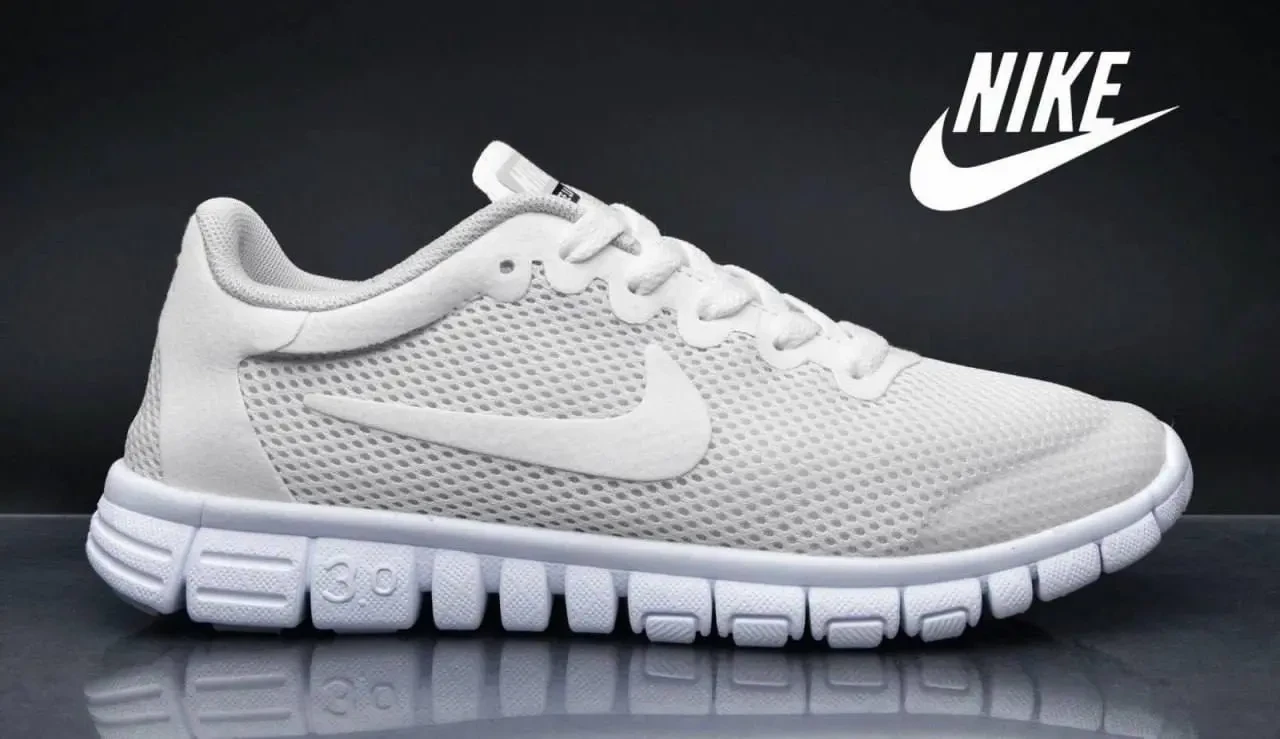 Кроссовки Женские Nike Free Run 3.0 White Gray Арт 21712 (Найк Фри Ран 3.0, унисекс) 37