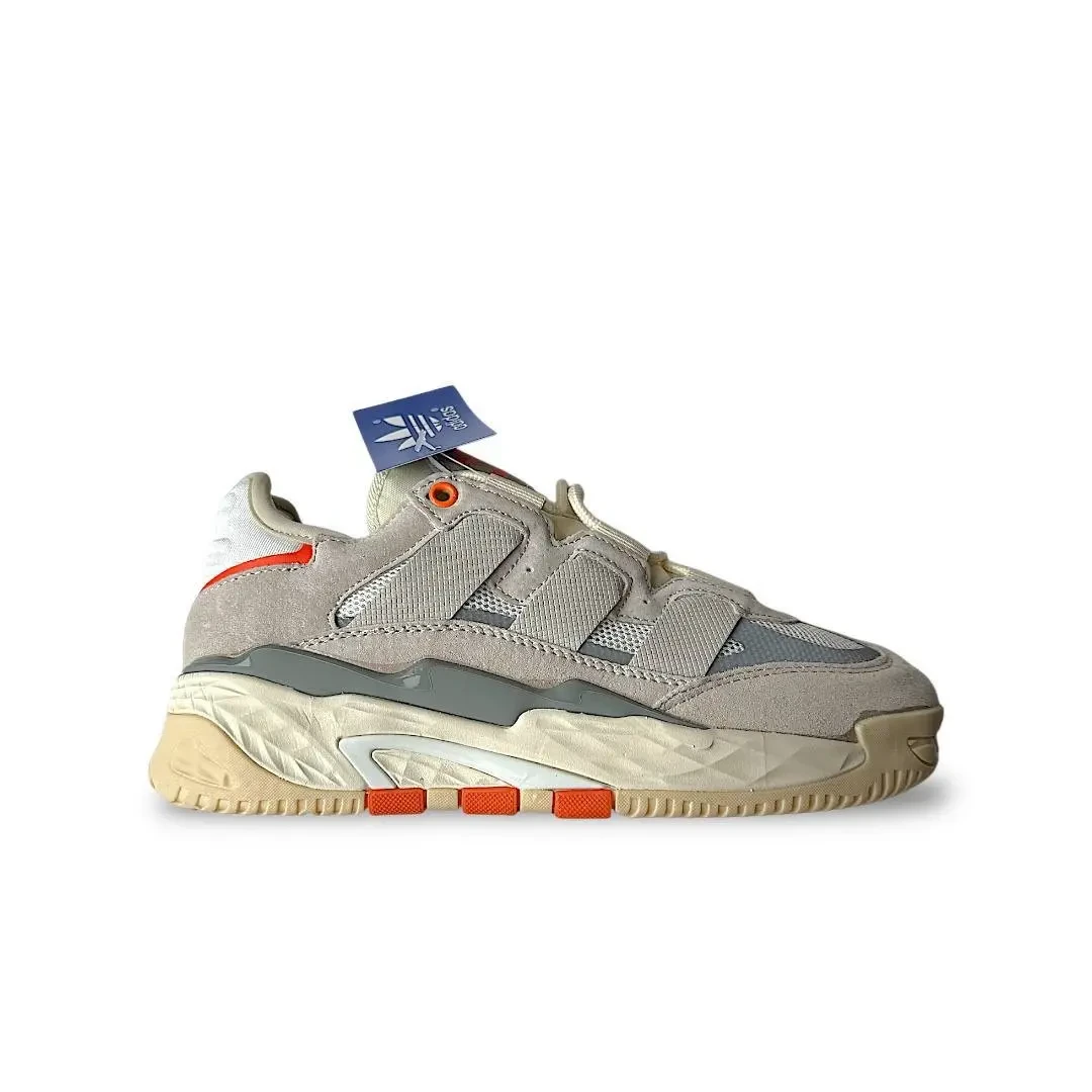 Кросівки Жіночі Adidas Niteball Beige & White & Orange Арт 175 (Адідас Найтбол, Унісекс) 3