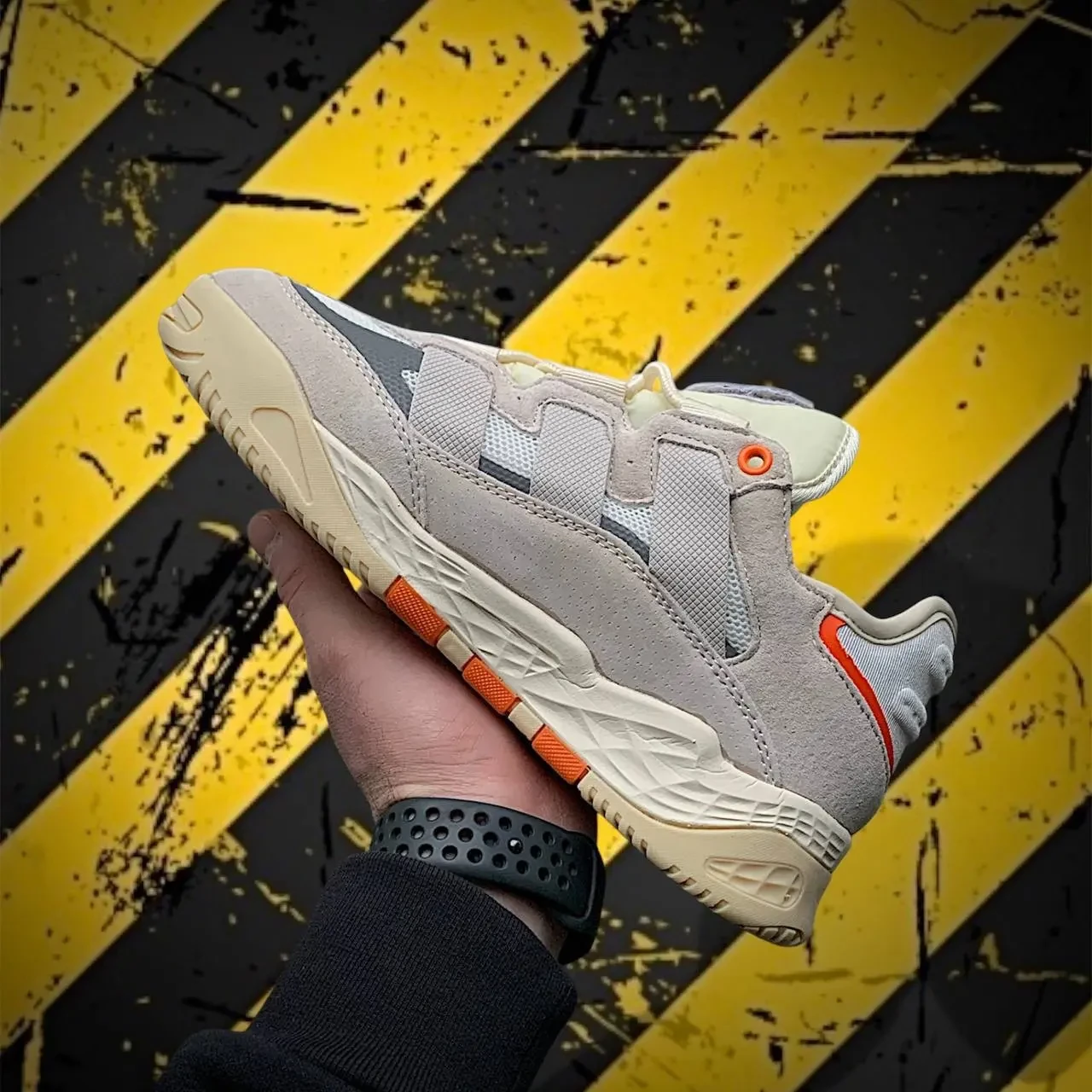 Кросівки Жіночі Adidas Niteball Beige & White & Orange Арт 175 (Адідас Найтбол, Унісекс) 6