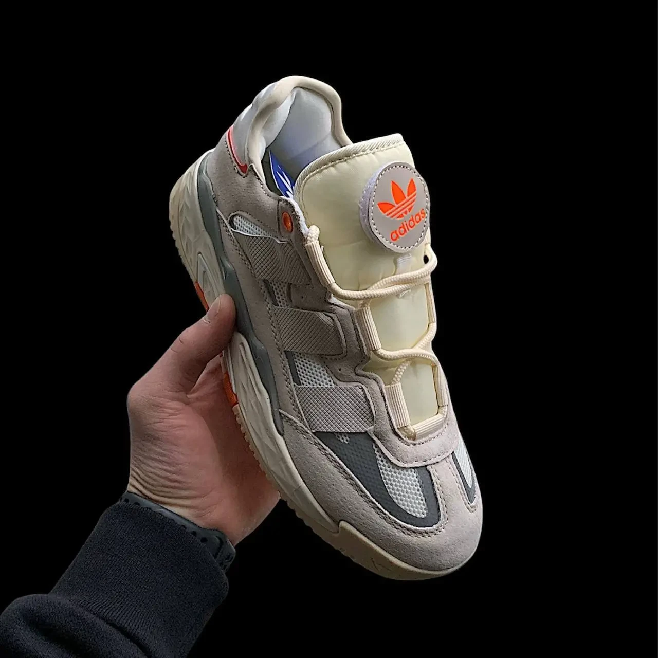 Кросівки Жіночі Adidas Niteball Beige & White & Orange Арт 175 (Адідас Найтбол, Унісекс) 5