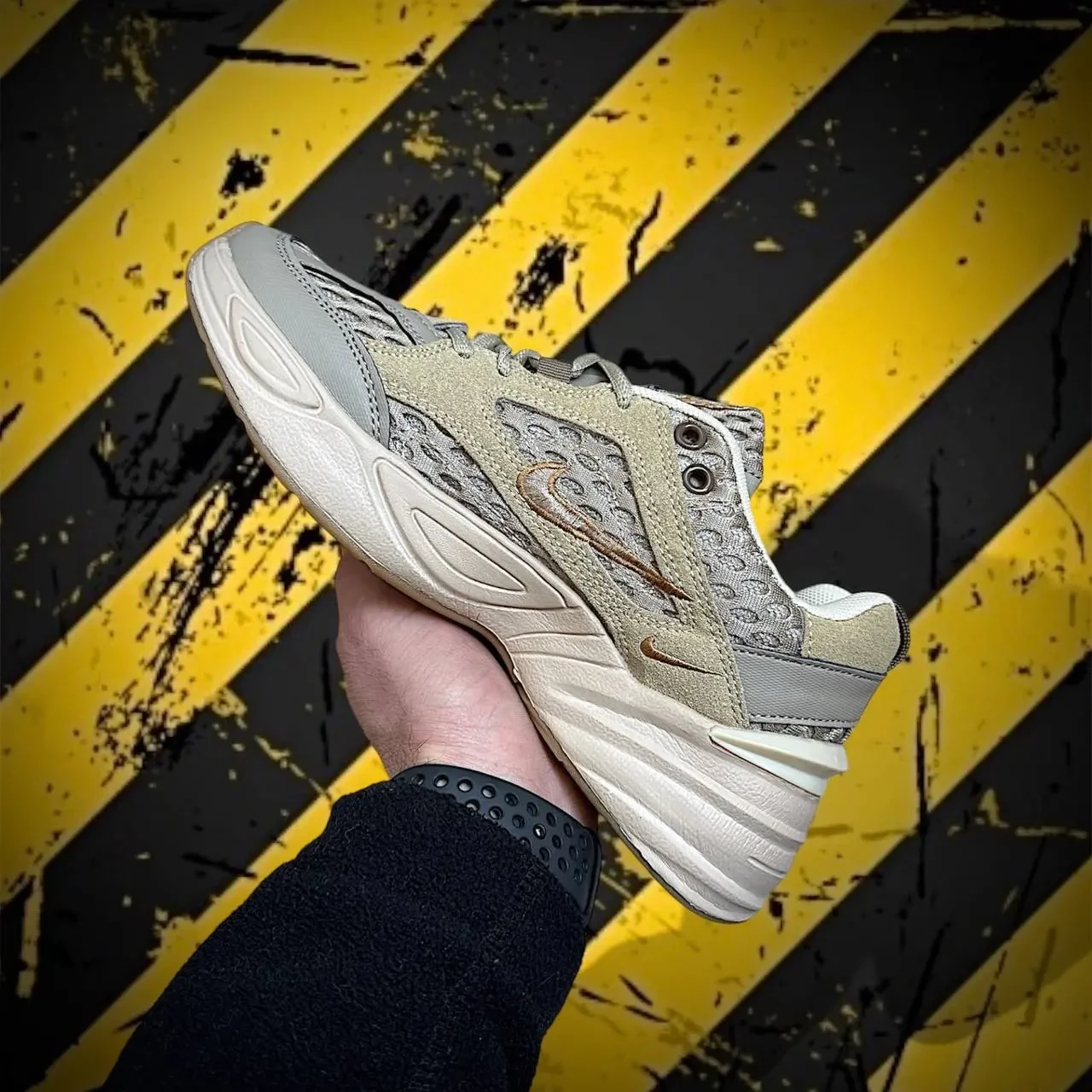 Кросівки Жіночі Nike M2K Tekno Beige & Gray Арт 179 (Найк М2К) 6