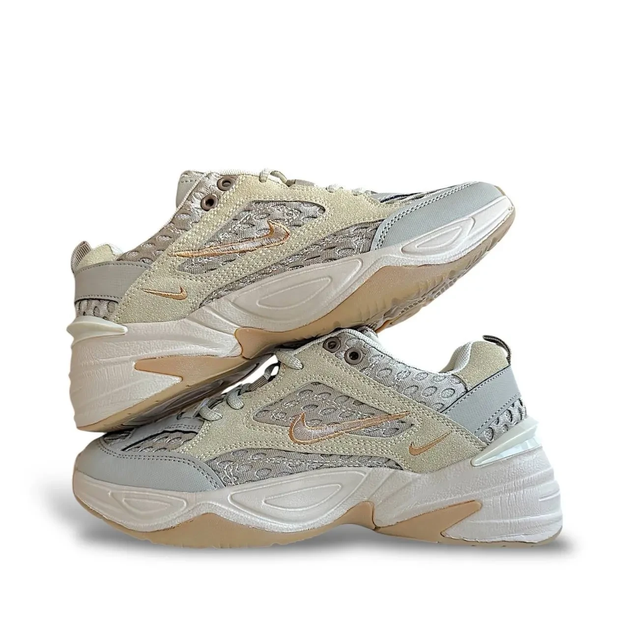 Кросівки Жіночі Nike M2K Tekno Beige & Gray Арт 179 (Найк М2К) 7