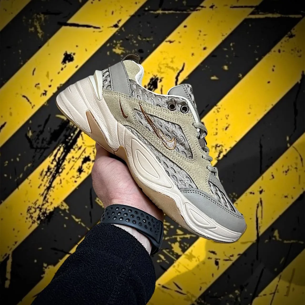 Кросівки Жіночі Nike M2K Tekno Beige & Gray Арт 179 (Найк М2К) 4