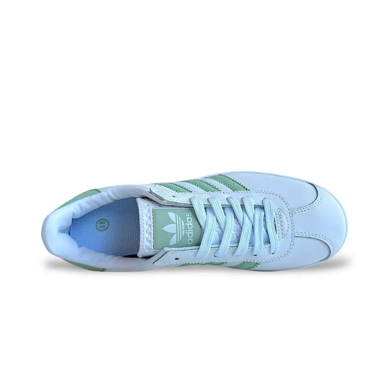 Кросівки Жіночі Adidas Gazelle White Green Арт 181 (Адідас Газель) 7