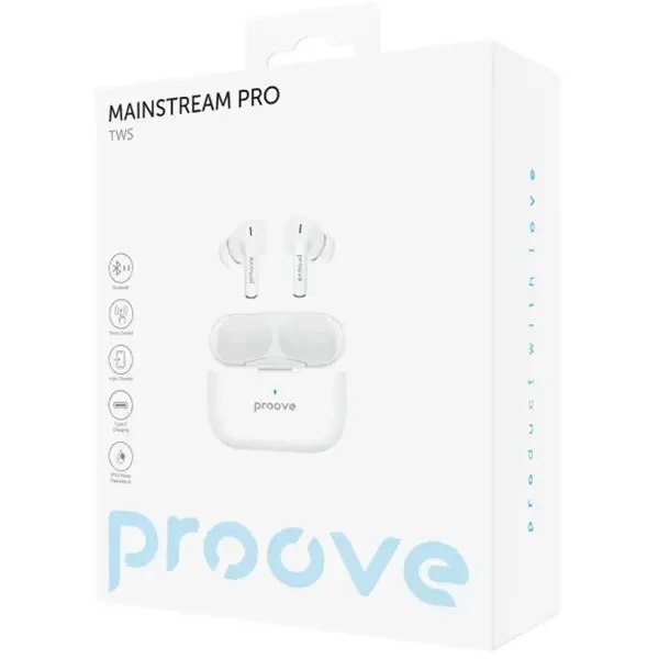 Bluetooth-гарнітура Proove Mainstream Pro TWS APP White (TWMSP001AP02) 6