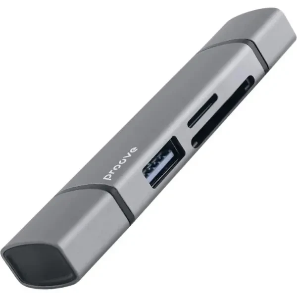ArmorStandart Кардрідер Proove Arc Link 3 in 1 (USB3.0+SD Card+MicroSD) Silver (HBAL00210014)