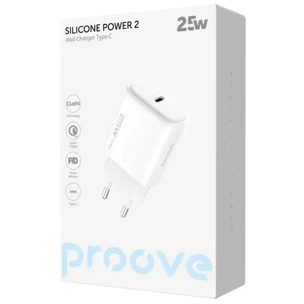 МЗП Proove Silicone Power 2 25W Type-C White (WCSP25010002) 2