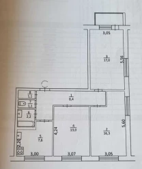 3-к квартира Київ, Дніпровський, Романа Шухевича 22А
