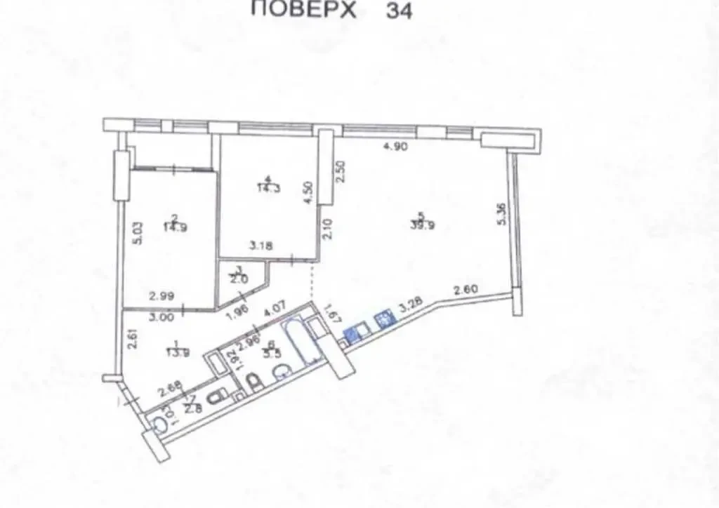 3-к квартира Київ, Шевченківський, Берестейський 11 2