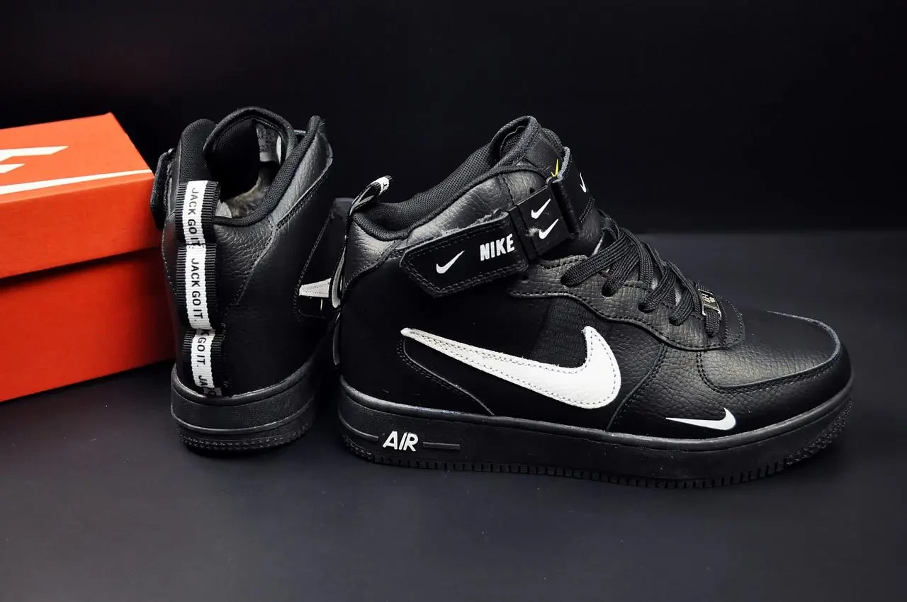 Кроссовки зимние Nike Air Force High арт 21547 (унисекс, найк, зима) 4