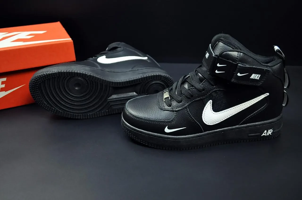Кроссовки зимние Nike Air Force High арт 21547 (унисекс, найк, зима) 5