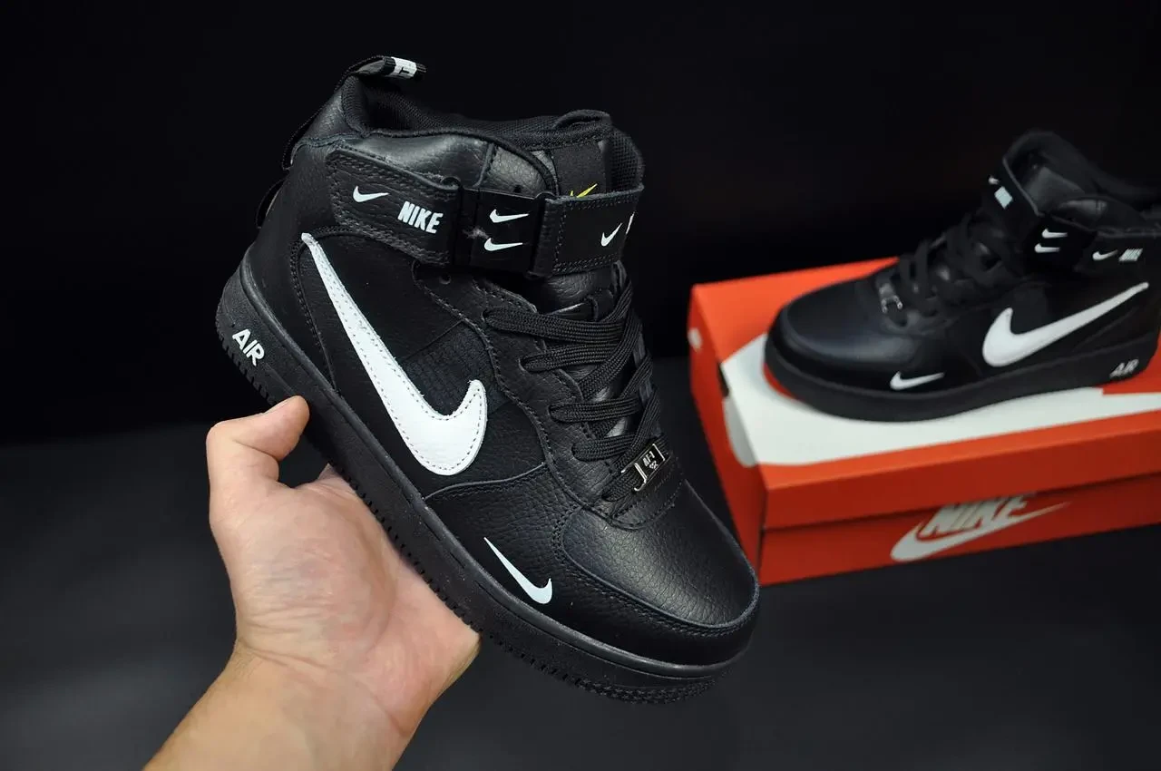 Кроссовки зимние Nike Air Force High арт 21547 (унисекс, найк, зима) 7