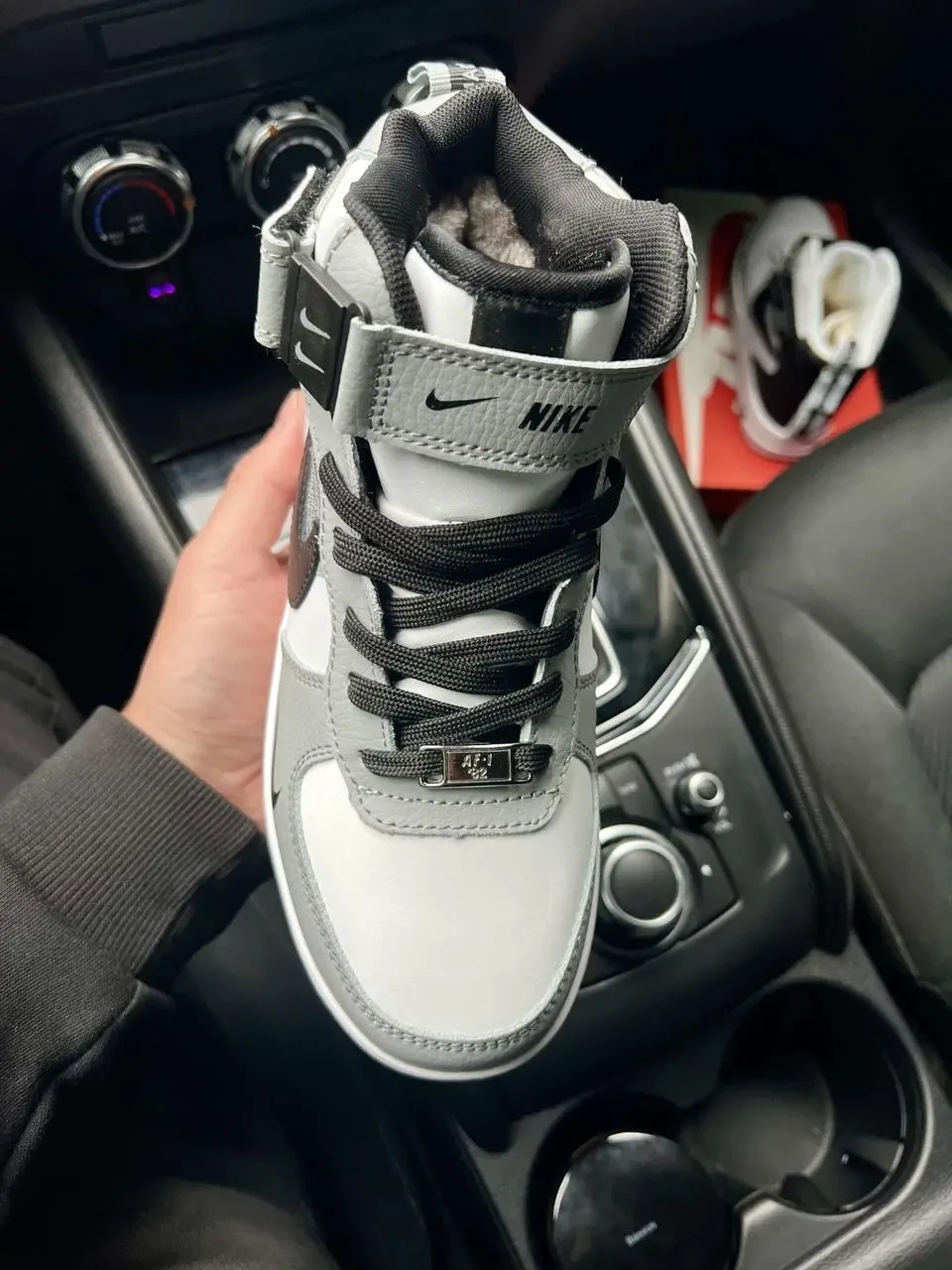 Кроссовки зимние Nike Air Force High арт 21545 (унисекс, найк, зима) 8