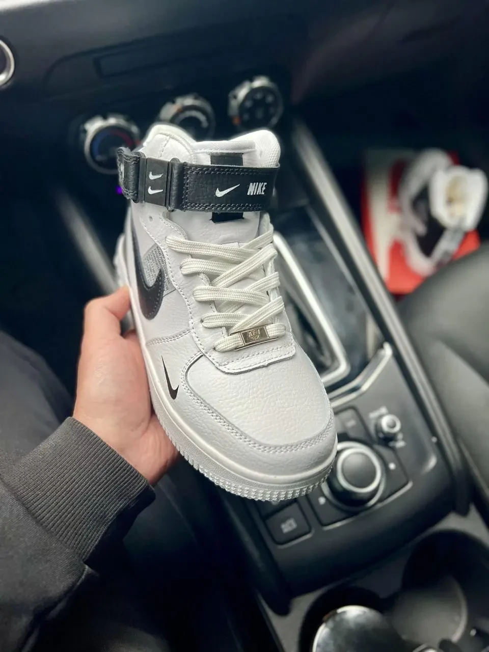 Кроссовки зимние Nike Air Force High арт 21544 (унисекс, найк, зима) 8