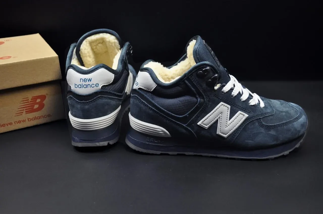 Кроссовки зимние New Balance 574 High арт 21543 (унисекс,252биленс) 4