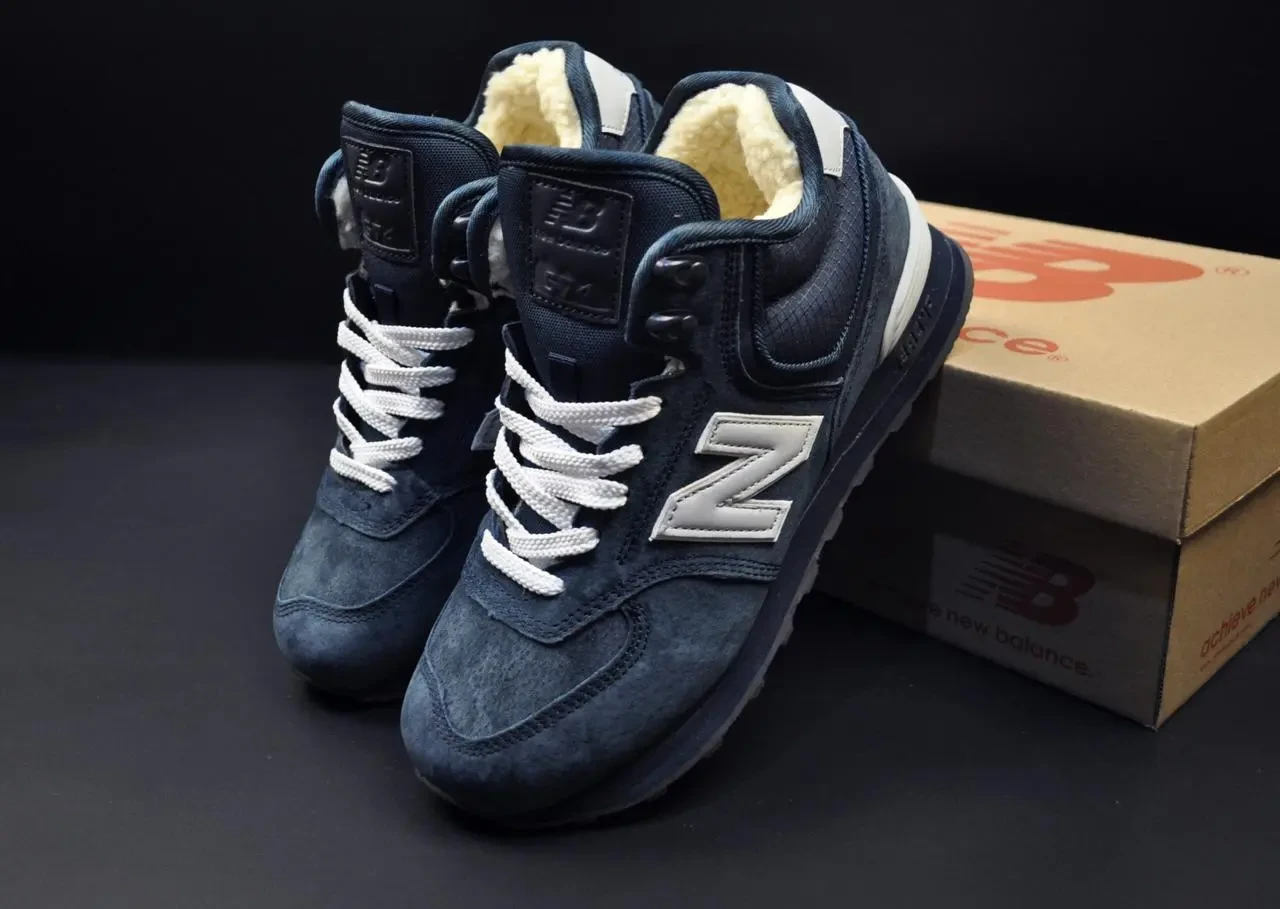 Кроссовки зимние New Balance 574 High арт 21543 (унисекс,252биленс) 7