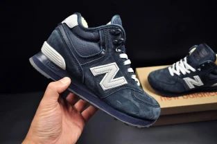 Кроссовки зимние New Balance 574 High арт 21543 (унисекс,252биленс)