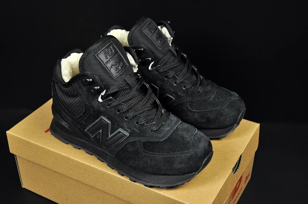Кроссовки зимние New Balance 574 High арт 21542 (унисекс,2500285) 2