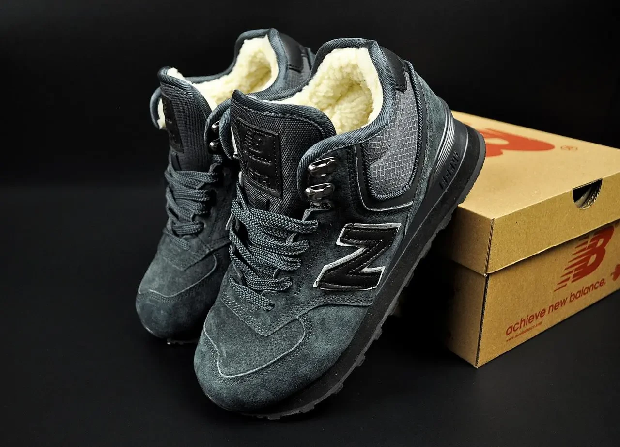 Кроссовки зимние New Balance 574 High арт 21541 (унисекс,252биленс) 3