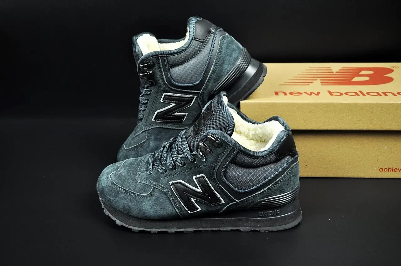 Кроссовки зимние New Balance 574 High арт 21541 (унисекс,252биленс) 7