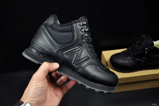 Кроссовки зимние New Balance 574 High арт 21540 (унисекс,252биленс)
