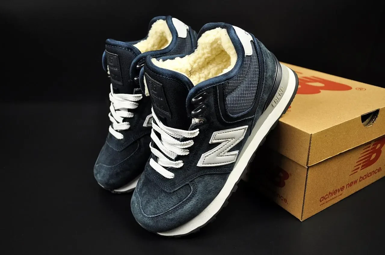 Кроссовки зимние New Balance 574 High арт 21424 (унисекс,24 балленс) 2