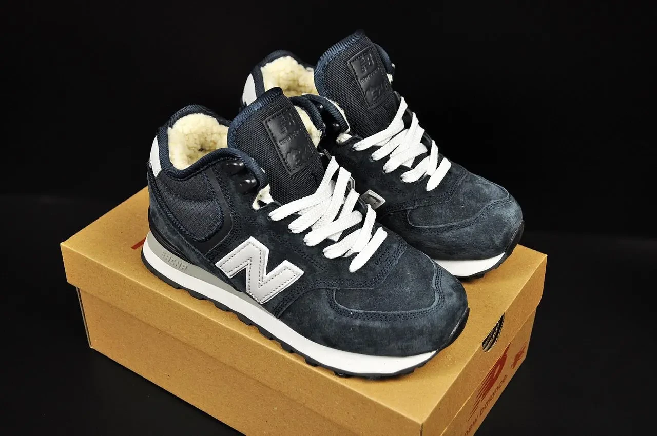 Кроссовки зимние New Balance 574 High арт 21424 (унисекс,24 балленс) 3