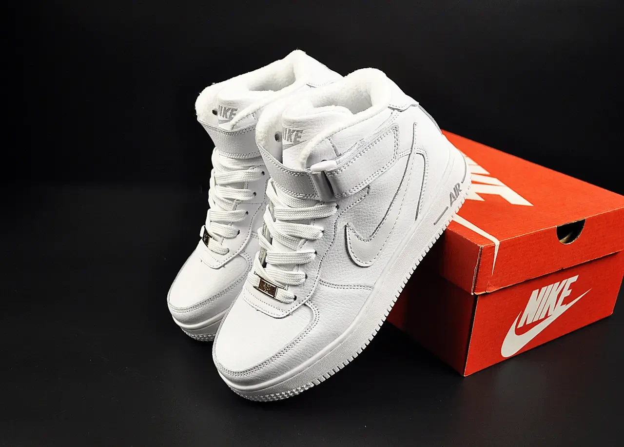 Кроссовки термо Nike Air Force 1 арт 21178 (найк, форсы, деми, зима) 2