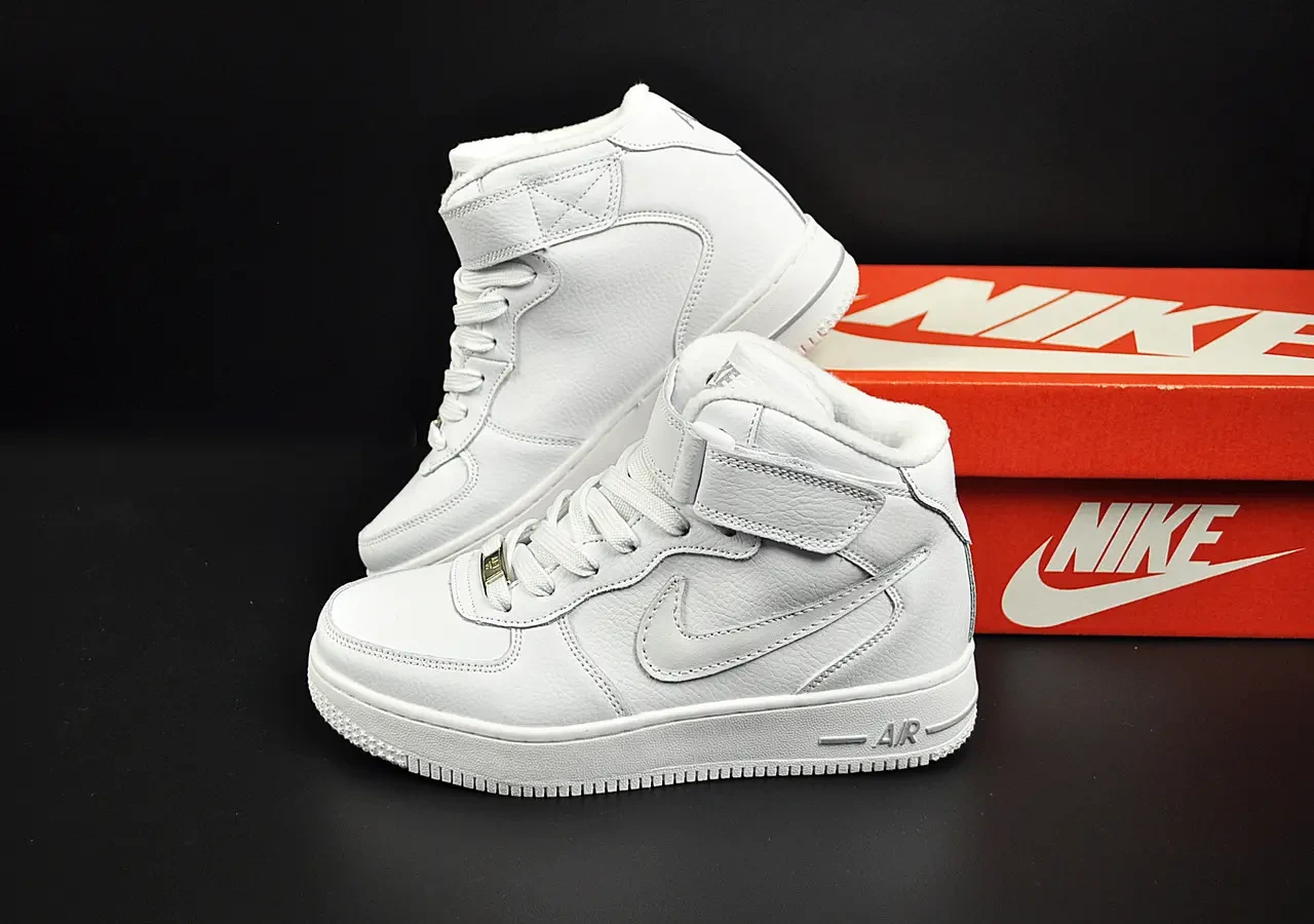 Кроссовки термо Nike Air Force 1 арт 21178 (найк, форсы, деми, зима) 3
