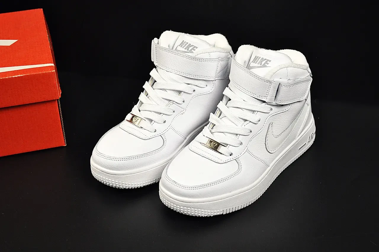 Кроссовки термо Nike Air Force 1 арт 21178 (найк, форсы, деми, зима) 6