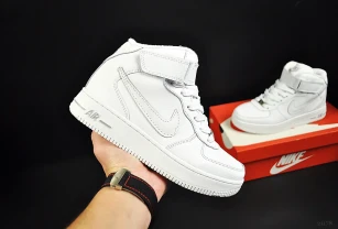 Кроссовки термо Nike Air Force 1 арт 21178 (найк, форсы, деми, зима)