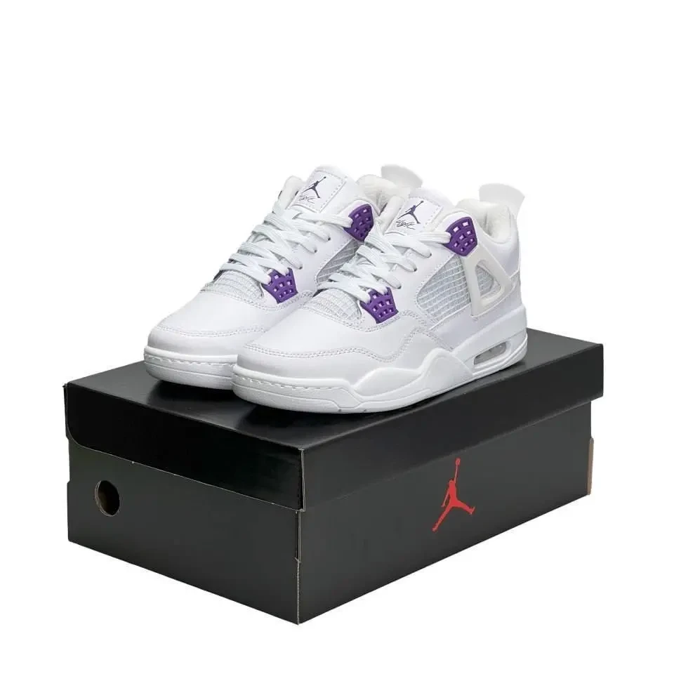 Кросівки Жіночі Nike Air Jordan Retro 4 Fleece Termo White Purple Арт 149 (Най Аір Джордан) 7