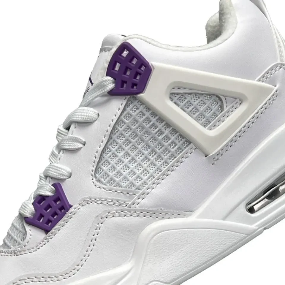 Кросівки Жіночі Nike Air Jordan Retro 4 Fleece Termo White Purple Арт 149 (Най Аір Джордан) 8