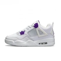 Кросівки Жіночі Nike Air Jordan Retro 4 Fleece Termo White Purple Арт 149 (Най Аір Джордан)