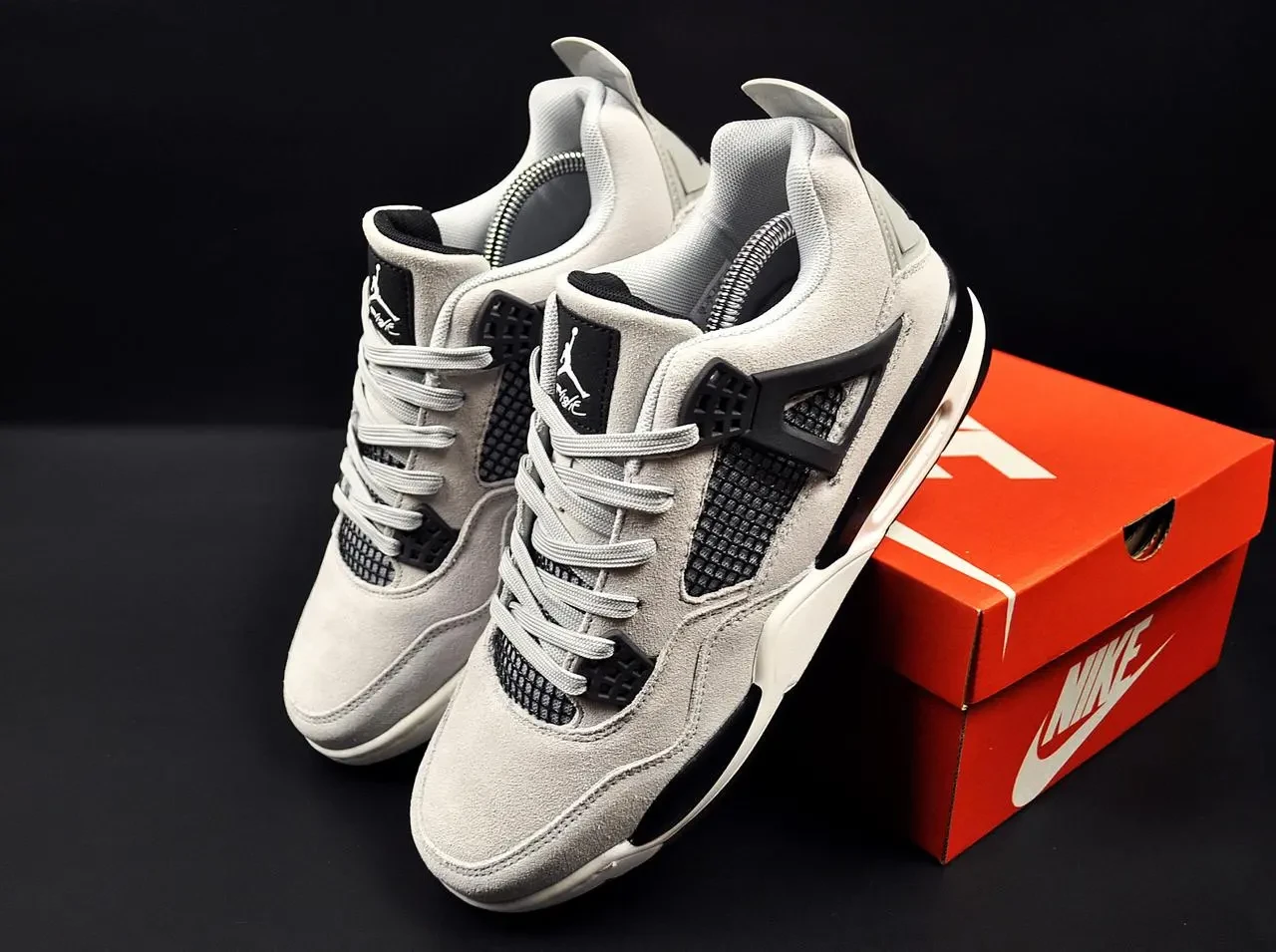 Кроссовки Nike Air Jordan Retro 4 арт 21446 (найк, джордан, мужские) 2