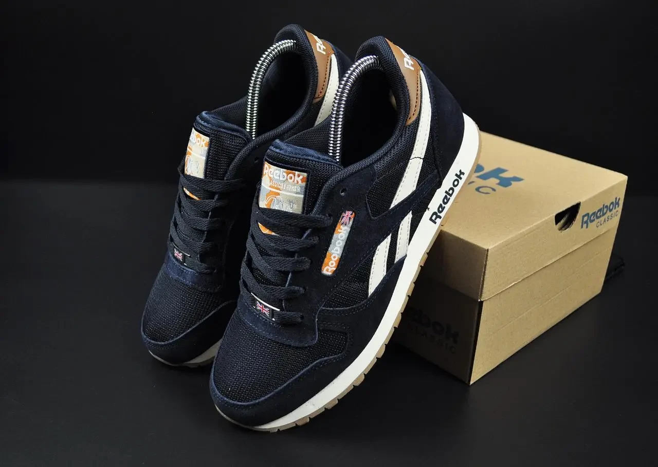 Кроссовки Reebok classic арт 21230 (еребро, мужские) 2