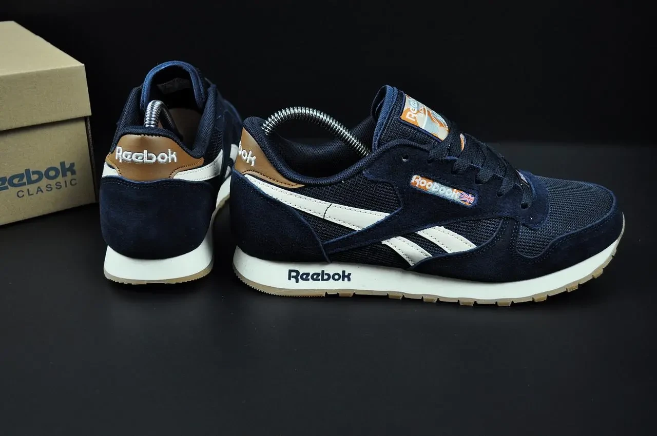Кроссовки Reebok classic арт 21230 (еребро, мужские) 4