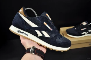Кроссовки Reebok classic арт 21230 (еребро, мужские)