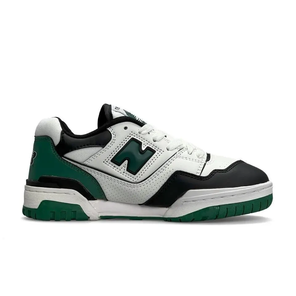 Кроссовки Мужские New Balance 550 Black & White & Green Арт 160 (изнашня Беленс) 9