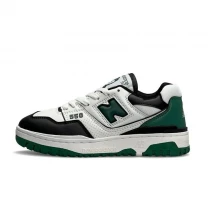 Кроссовки Мужские New Balance 550 Black & White & Green Арт 160 (изнашня Беленс)