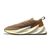 Кроссовки мужские Adidas Shark White & Gray & Brown Арт 166 (Адидас Шарк)