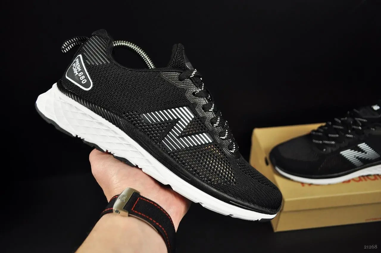 Кроссовки New Balance 680 арт 21268 (мужские, сетка, Сенда беленс) 43