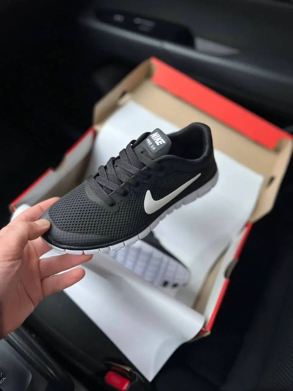 Кроссовки Мужские Nike Free Run 3.0 Black White Арт 21709 (Найк Фри Ран 3.0, унисекс) 3