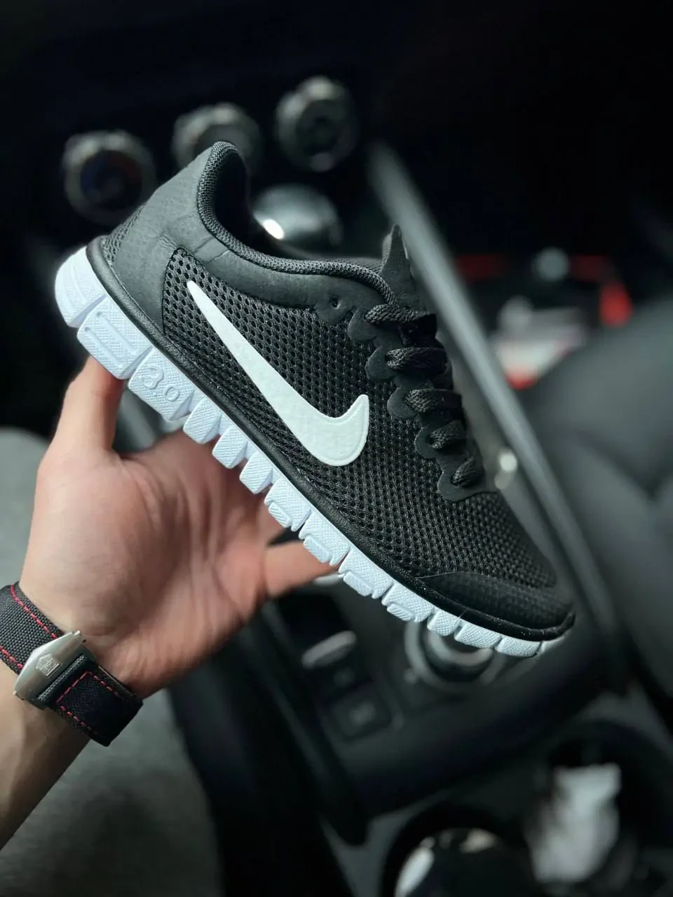 Кроссовки Мужские Nike Free Run 3.0 Black White Арт 21709 (Найк Фри Ран 3.0, унисекс) 4