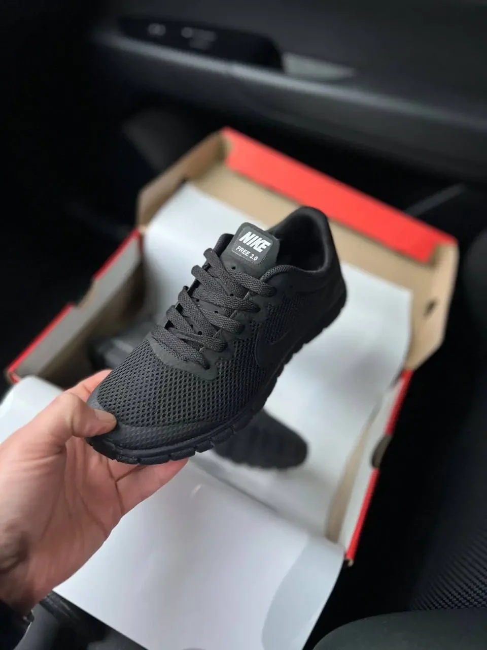 Кроссовки Мужские Nike Free Run 3.0 All Black Арт 21710 (Найк Фри Ран 3.0, унисекс) 6