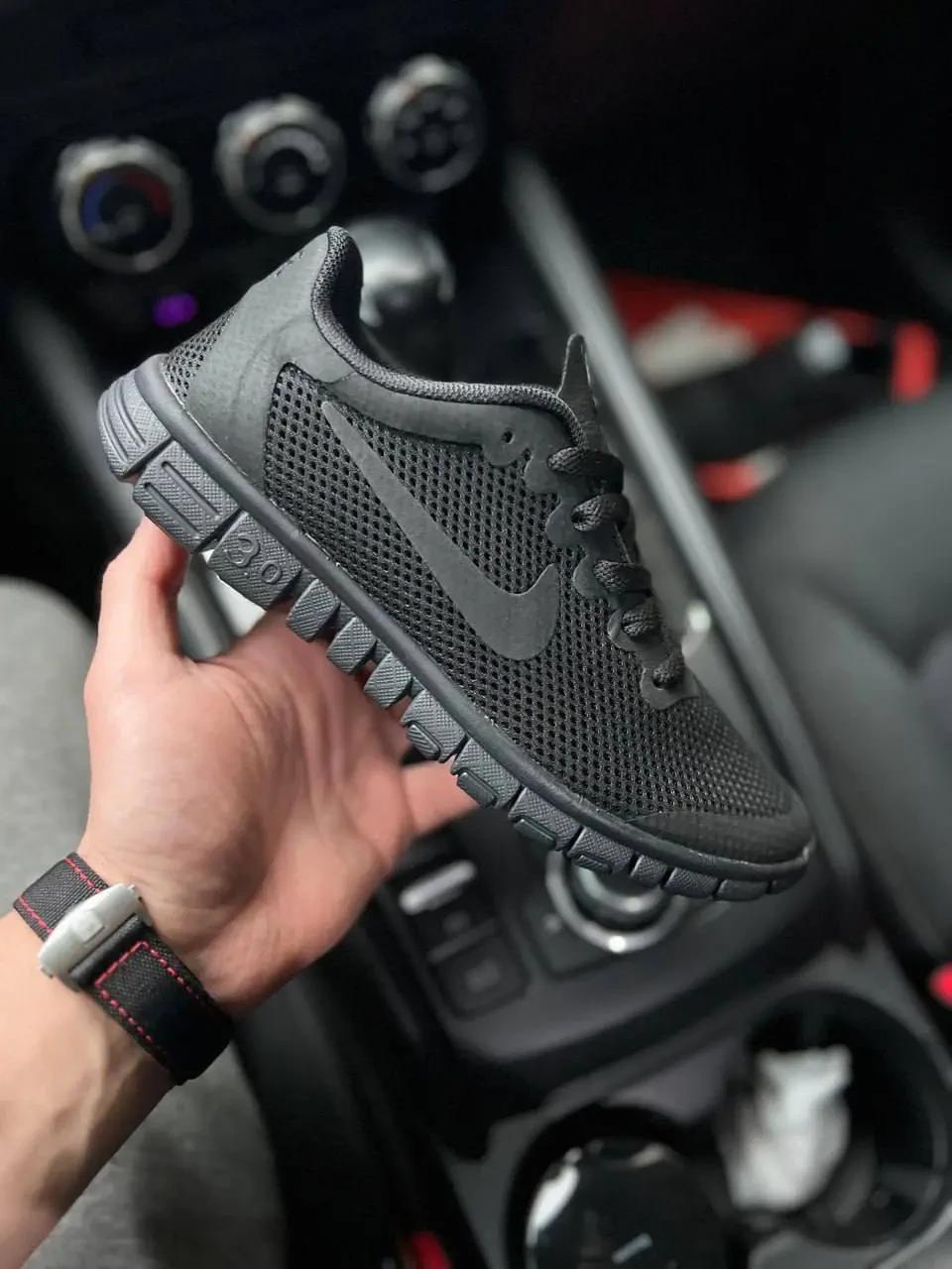 Кроссовки Мужские Nike Free Run 3.0 All Black Арт 21710 (Найк Фри Ран 3.0, унисекс) 3
